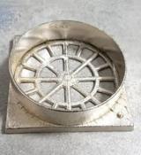 Rejilla con marco Para Caja 10 X 10 Bronce Cromado