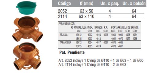 Boca Acceso Cocina (3 Entradas)