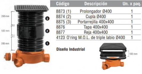 Cámara de inspección Ø400