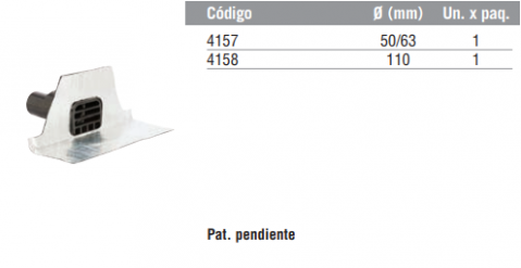Embudo frontal con membrana