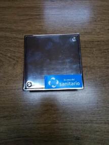 Tapa Ciega 10 X 10 Con Marco Para Caja Bronce Cromado